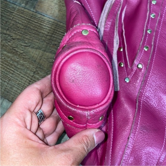 Le Bulga Pink All Leather Large Hobo - Picture 9 of 15